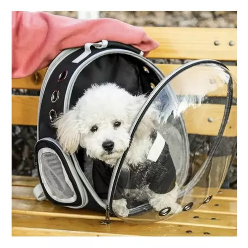 Mochila Pet Visão Panorâmica Gato Cachorro Cão Passeios Astronauta