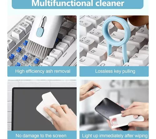 Escova Limpeza 7 Em 1 Teclado Fone Ouvido Celular Macia